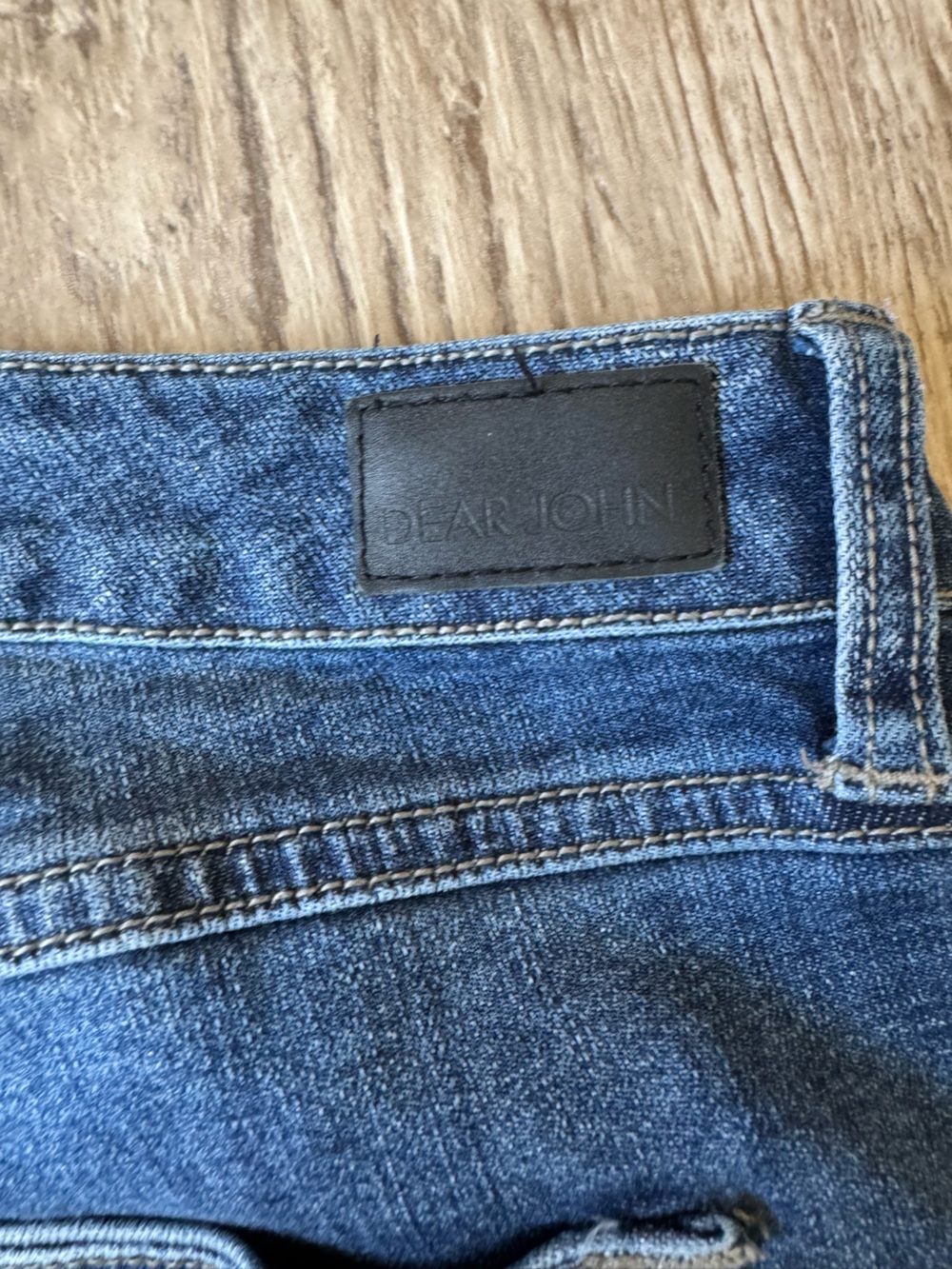 Dear John Slim Straight Blue Distressed Jeans - Picture 4 of 4
